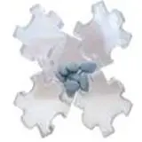 Boite bonbon Mini puzzle transparent ø 7 x H 2,5 cm - Contenant dragées - Paquet de 6 - Boîtes dragées, Boîtes bonbons