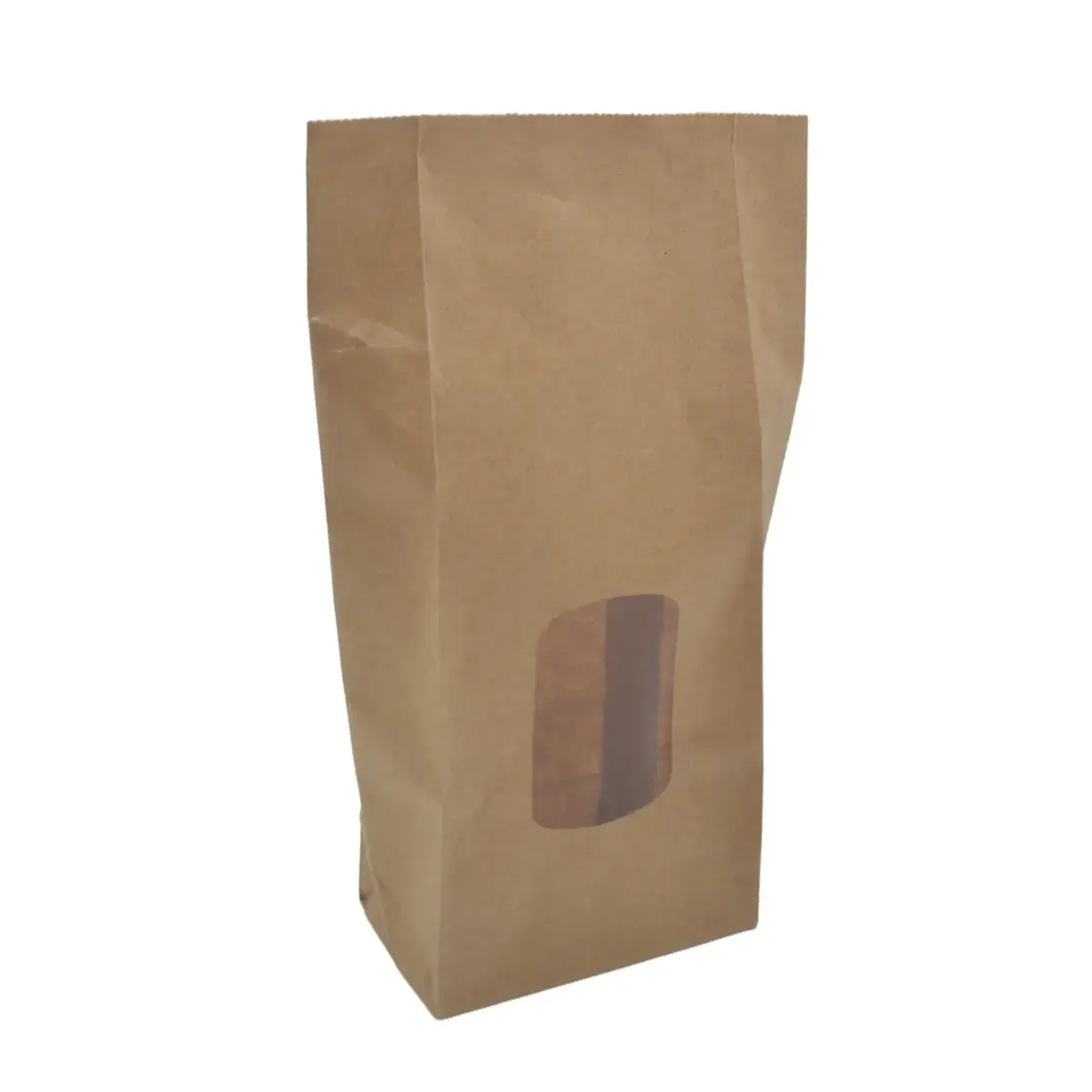 Sac SOS kraft brun avec fenêtre 250 ml 9 x 5 x 20,5 cm doublé OPP thermosoudable - Sachet SOS - Lot de 100 - Sacs SOS avec fenêtre-4