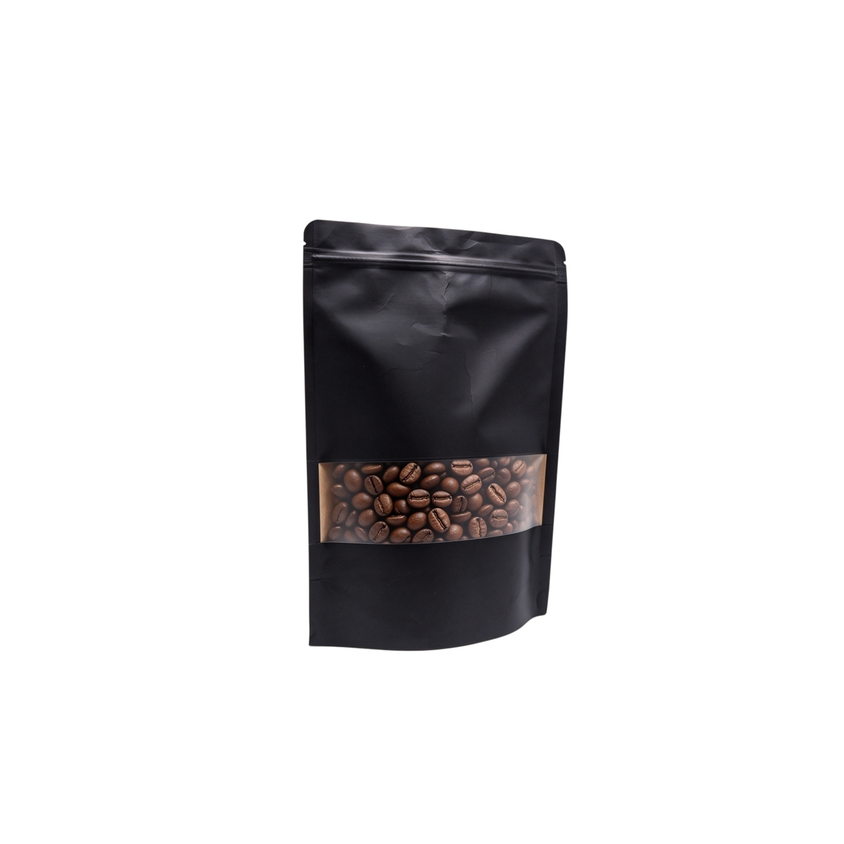Sachet doypack avec fenêtre 250 ml 12 x 4 x 20 cm fermeture zip - Sachet stand up - Noir - Lot de 50 - Sachets doypacks-2