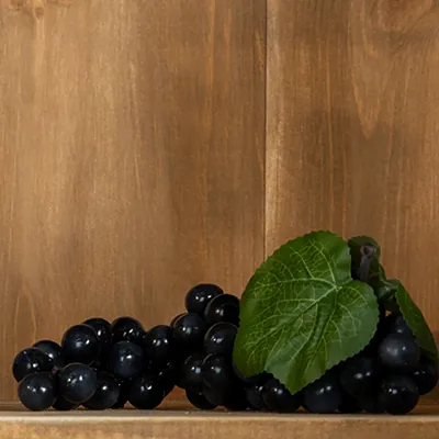 Grappes de raisin noir artificiel - Aliments factices-2