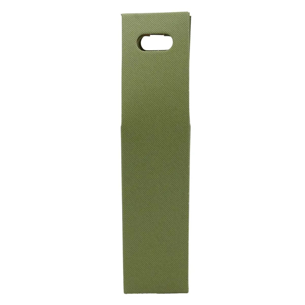 Boîte carton 1 bouteille à fenêtre 9 x 9 x 38,5 cm Vert - Étui 1 bouteille - Coffret 1 bouteille - Paquet de 10 - Coffrets pour bouteilles de vin, Boîtes pour bouteilles de vin-4