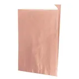 Pochette cadeau kraft vergé rose cuivré 12 x 4,5 x 21 cm - Sachet kraft - Lot de 150 - Pochettes cadeaux unies