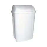 Poubelle à couvercle basculant 10 litres blanc polypropylène - Poubelles professionnelles