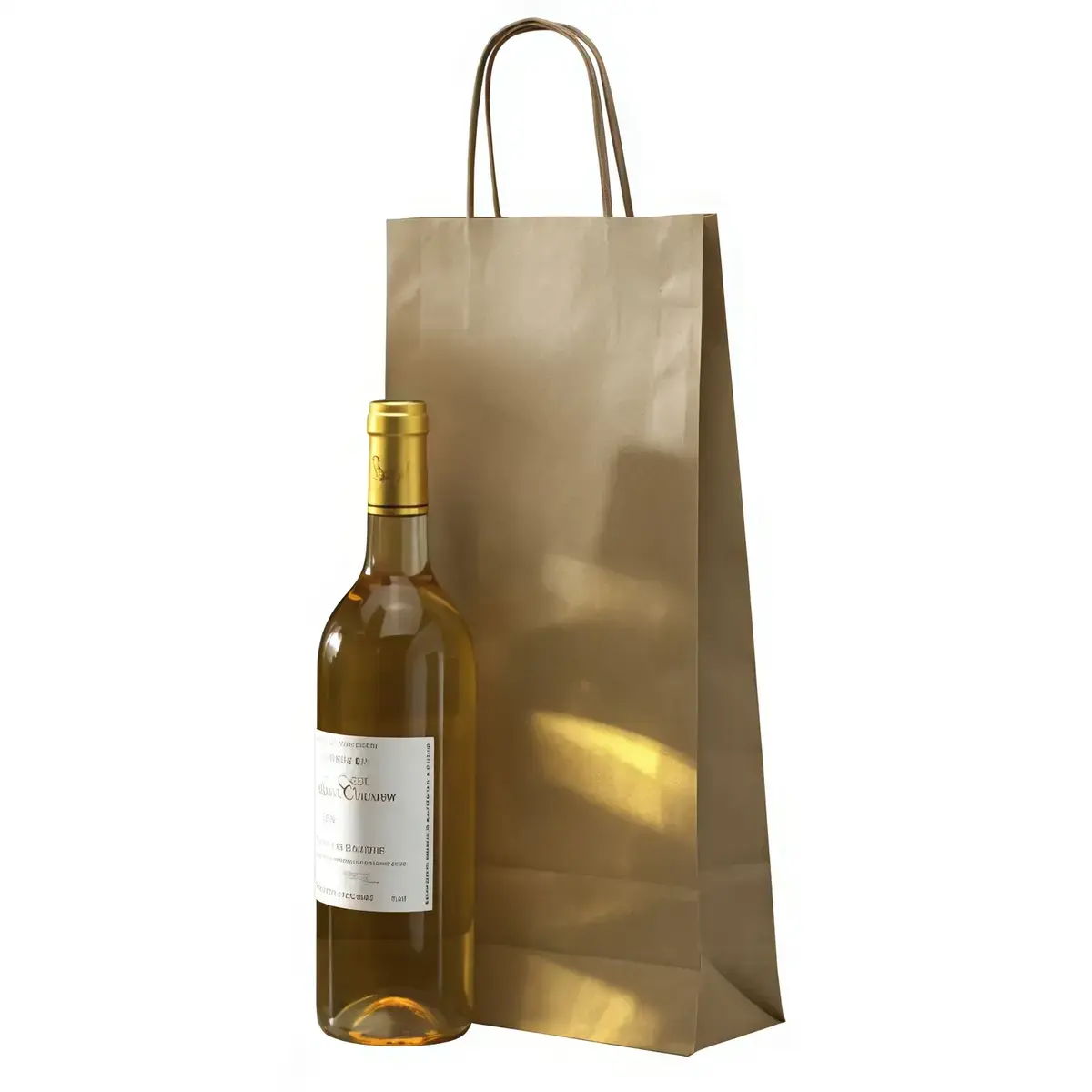 Sacs kraft 2 bouteilles - Sacs pour bouteilles de vin