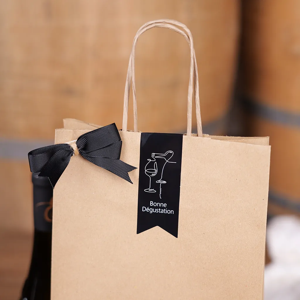 Sacs kraft 2 bouteilles - Sacs pour bouteilles de vin-3