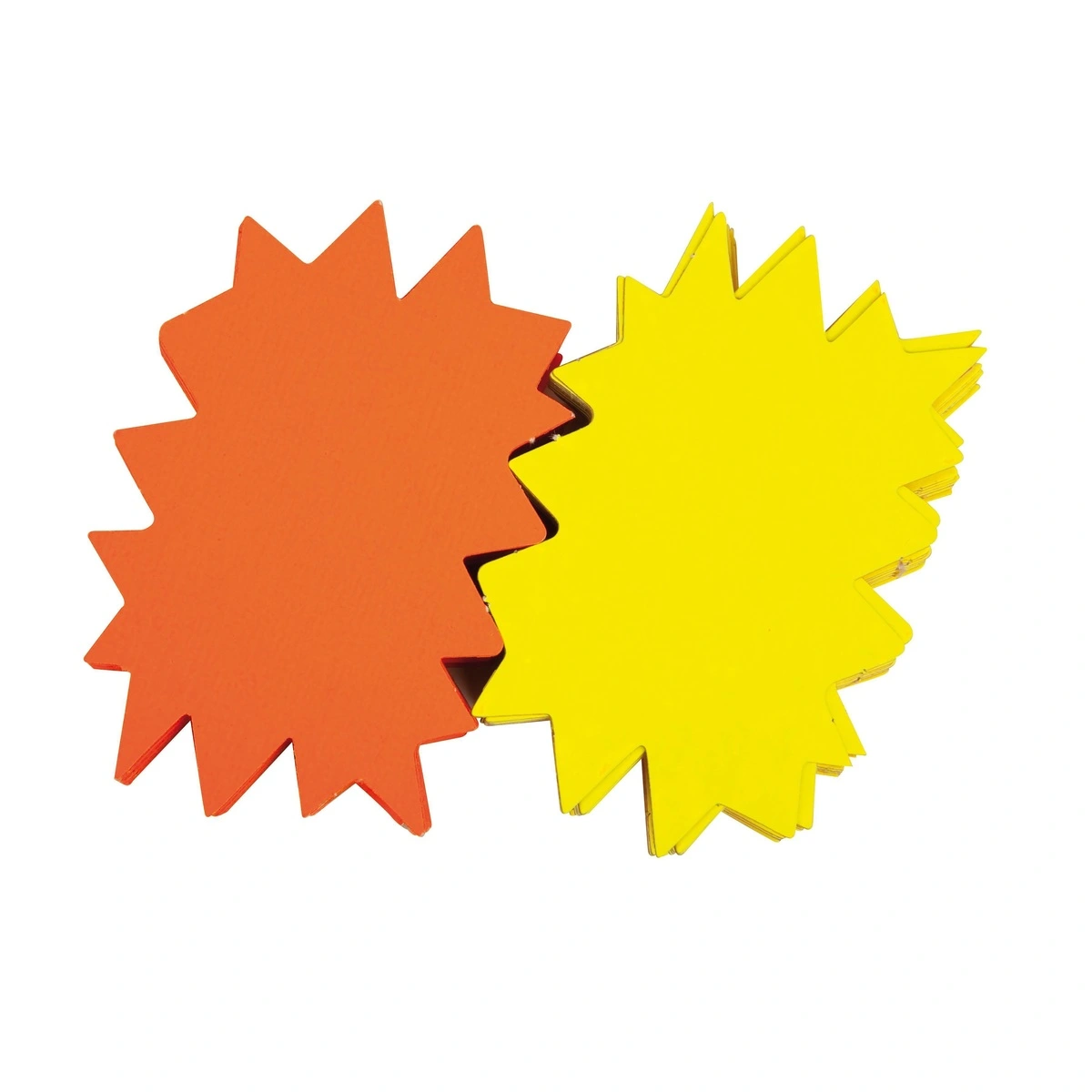 Eclaté fluo effaçable à sec 24 x 16 cm Jaune fluo / Orange fluo - Paquet de 30 - Cartons effaçables à sec-2