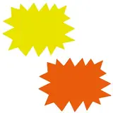 Eclaté fluo effaçable à sec 24 x 32 cm Jaune fluo / Orange fluo - Paquet de 30