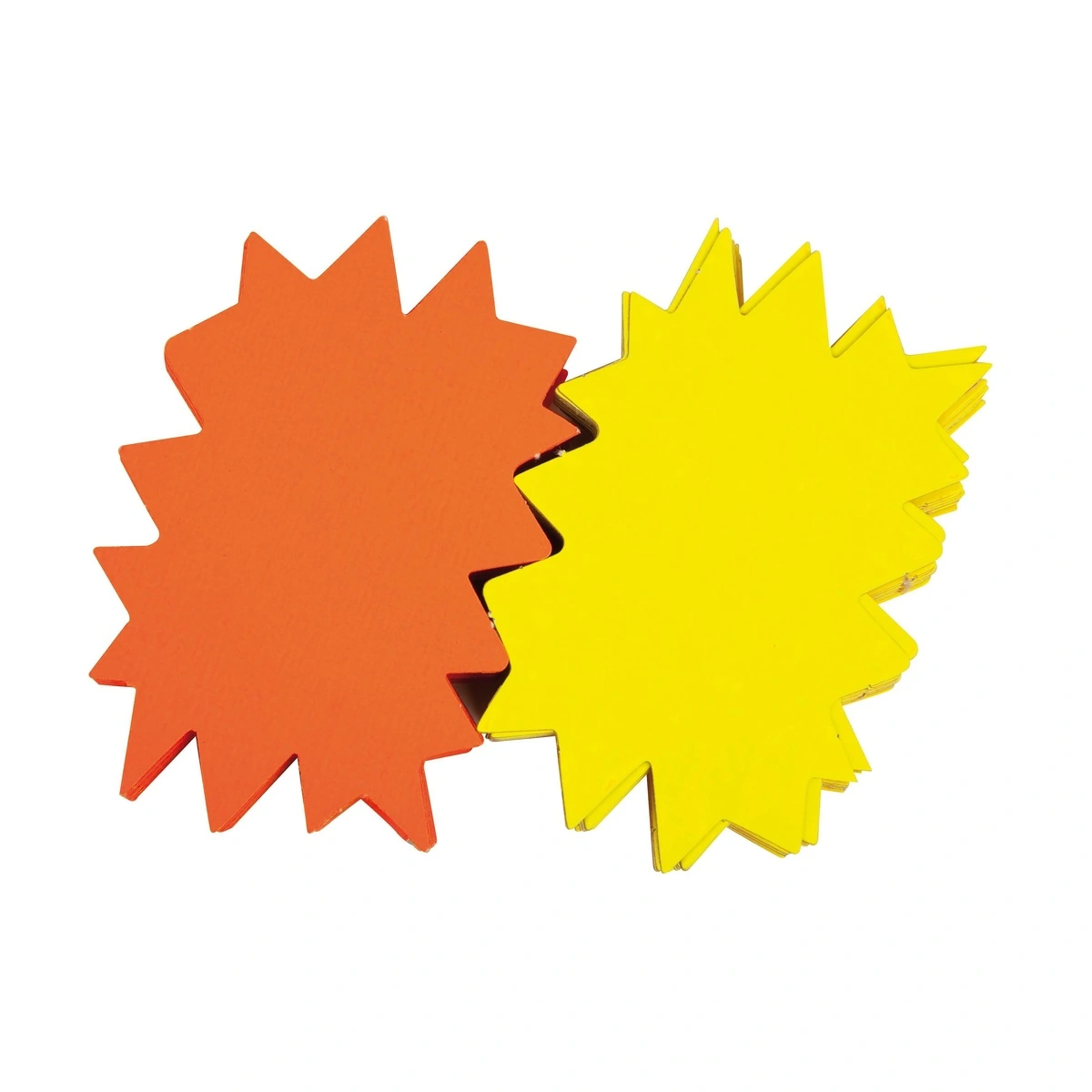 Eclaté fluo effaçable à sec 24 x 32 cm Jaune fluo / Orange fluo - Paquet de 30 - Cartons effaçables à sec-2