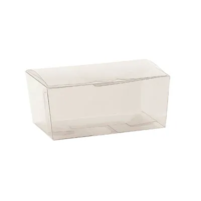 Ballotin transparent 10,3 x 6,7 x 5,5 cm PVC - Ballotin chocolats vide - Lot de 10 - Ballotins chocolats vides