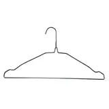 Cintre fil galvanisé avec encoches et barre 40,5 cm gris - Cintre chemise - Cintre pressing - Lot de 500 - Cintres métal