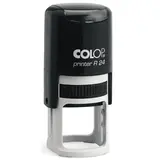 Tampon personnalisé ø 24 mm Colop Printer R24, 3 à 4 lignes - Tampon encreur rond personnalisé - Tampons personnalisés