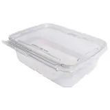 Barquette plastique avec couvercle inviolable 750 ml 18,5 x 14,4 x 5,7 cm - Lot de 50 - Barquettes plastique