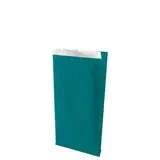 Pochette cadeau kraft vergé bleu canard 16 x 8 x 27 cm - Sachet kraft - Lot de 250 - Pochettes cadeaux unies