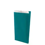 Pochette cadeau kraft vergé bleu canard 18 x 6 x 35 cm - Sachet kraft - Lot de 250 - Pochettes cadeaux unies
