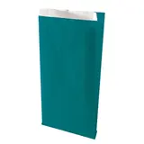 Pochette cadeau kraft vergé bleu canard 24 x 7,5 x 41 cm - Sachet kraft - Lot de 250 - Pochettes cadeaux unies