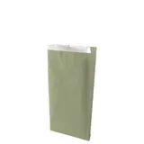 Pochette cadeau kraft vergé vert tilleul 16 x 8 x 27 cm - Sachet kraft - Lot de 250 - Pochettes cadeaux unies