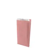 Pochette cadeau kraft vergé rose poudré 12 x 4,5 x 20 cm - Sachet kraft - Lot de 250 - Pochettes cadeaux unies