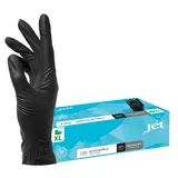 Gants jetables nitrile noirs non poudrés Taille 10 / XL - Boîte de 100 - Gants jetables