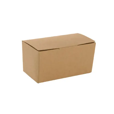 Ballotin chocolat carton kraft 125g 9,8 x 4 x 5,4 cm - Ballotin chocolat vide - Lot de 25 - Ballotins chocolats vides-2