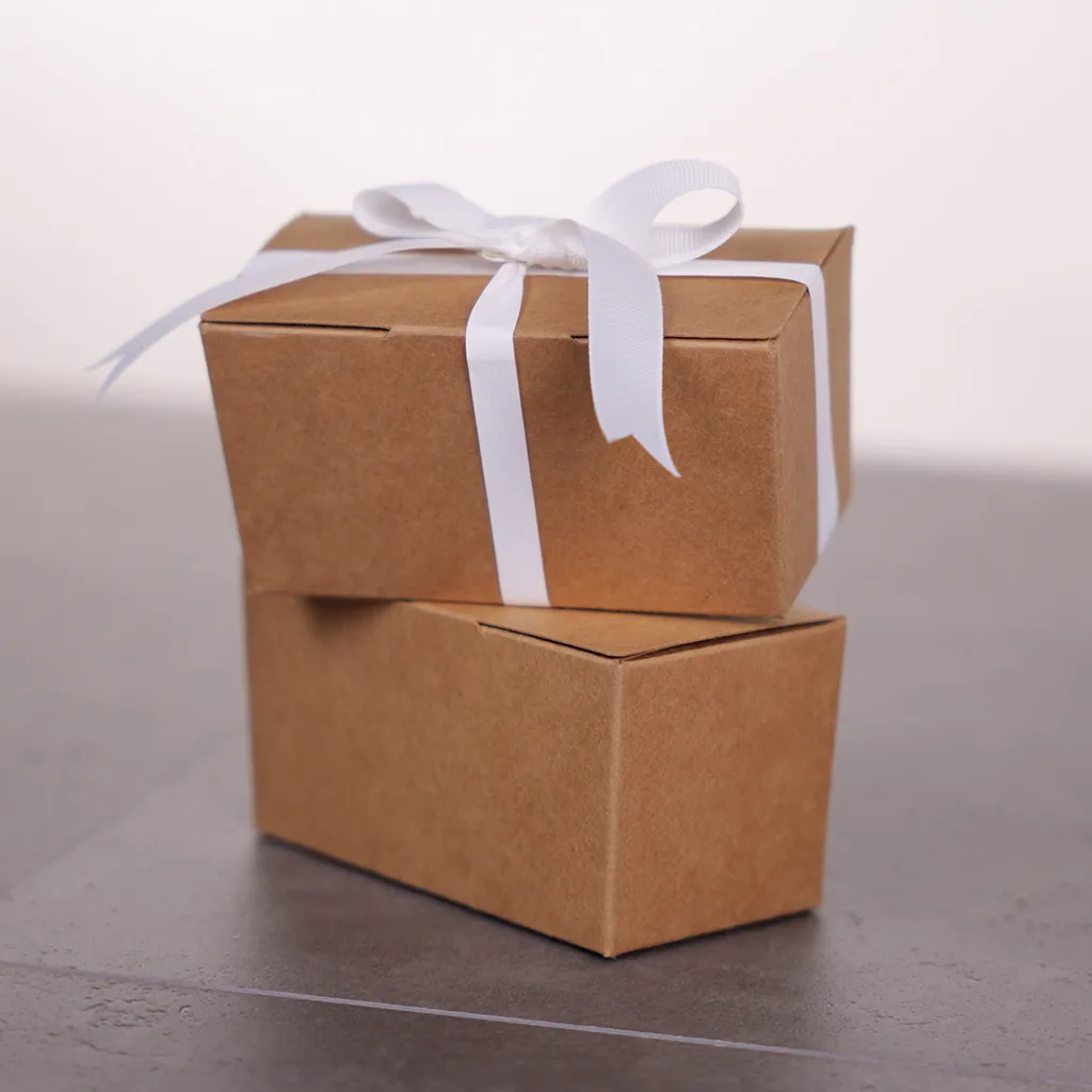 Ballotin chocolat carton kraft 250g 11 x 6 x 5,8 cm - Ballotin chocolat vide - Lot de 25 - Ballotins chocolats vides-3