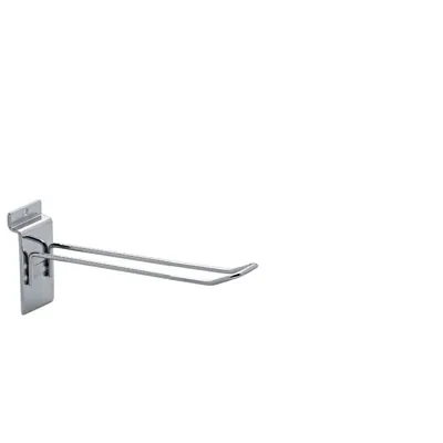 Broche double pour panneau rainuré ø 3 mm x L 10 cm - Tige double - Chrome - Lot de 20 - Broches doubles pour panneaux rainurés