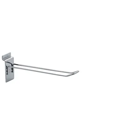 Broche double pour panneau rainuré ø 3 mm x L 15 cm - Tige double - Chrome - Lot de 20 - Broches doubles pour panneaux rainurés