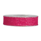 Ruban en maille alvéolé rose fuchsia 25 mm x 20 m polyester - Ruban décoratif - Ruban cadeau - Rubans cadeaux, Rubans tissu, Cordons