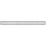 Grille frontale - Ligne Store noir pas de 25 mm