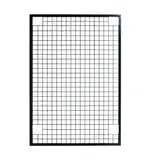 Grille avec cadre renforcé - Ligne Store noir pas de 25 mm