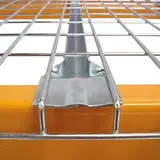 Tablette grille galvanisée rack lourd – L 135 × P 110 cm – 4 barres de renfort - Racks semi-lourds