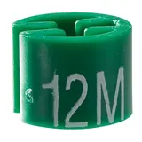 Marque taille T 12 mois vert ø 1,3 cm - Indicateur de taille pour cintre - Paquet de 100 - Marques taille pour cintres