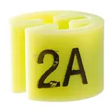 Marque taille T 2 ans vert clair ø 1,3 cm - Indicateur de taille pour cintre - Paquet de 100 - Marques taille pour cintres