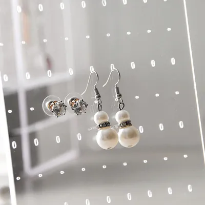 Présentoir bijoux transparent 21,5 x 13 x 19 cm - Organiseur de bijoux - Coffrets vitrines bijoux-4