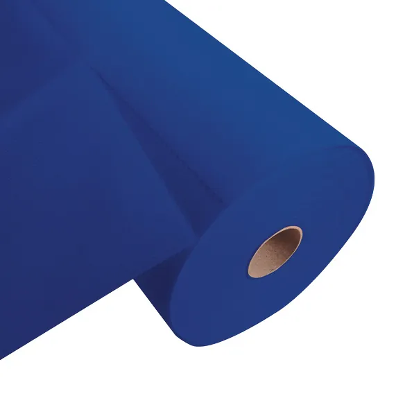 Chemin de table Spunbond non tissé prédécoupé - Tête à tête prédécoupé - Bleu marine - Rouleau de 40 cm x 24 m - Chemins de table jetables, Sets de table papier-2