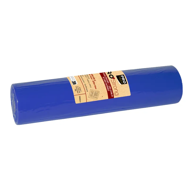 Chemin de table Spunbond non tissé prédécoupé - Tête à tête prédécoupé - Bleu marine - Rouleau de 40 cm x 24 m - Chemins de table jetables, Sets de table papier-3