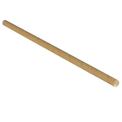 Paille en papier kraft ø 6 mm x 20 cm - Paille carton - Paille écologique - Brun - Lot de 250 - Touillettes bois, Piques à brochettes et Pailles carton