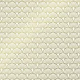 Papier cadeau Rétro couché blanc 30 cm x 50 m, blanc / or, 80 g/m² - Papier cadeaux couchés à motifs