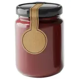 Bague autocollante kraft pour pots 36 x 95 mm - Étiquette emballage alimentaire - Boîte de 250