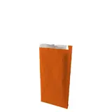 Pochette cadeau kraft vergé orange passion 12 x 4,5 x 20 cm - Sachet kraft - Lot de 250 - Pochettes cadeaux unies