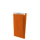Pochette cadeau kraft vergé orange passion 16 x 8 x 27 cm - Sachet kraft - Lot de 250 - Pochettes cadeaux unies