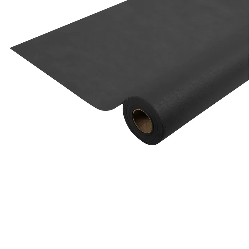 Nappe spunbond non tissée indéchirable épongeable - Nappe intissée - Noir - Rouleau de 1,20 x 50,40 m - Nappes papier, Nappes jetables