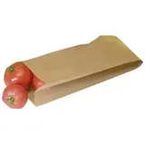 Sac fruits et légumes kraft brun 500g 10 x 5,5 x 28 cm - Sac papier primeur - Lot de 1000