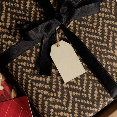 Papier cadeau Tricot - Papiers cadeaux kraft à motifs-4