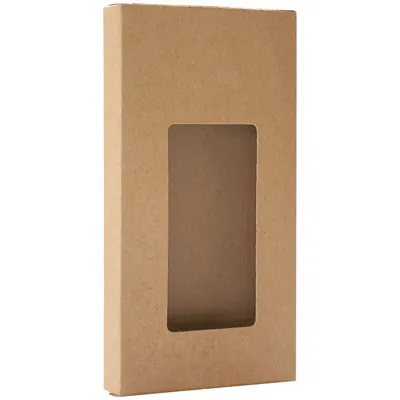 Étui pour tablette de chocolat carton kraft 16 x 8 x 1,5 cm - Paquet de 25 - Pochettes, étuis & valisettes