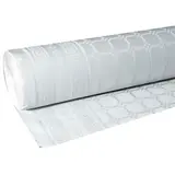 Nappe damassée déperlante - Nappe jetable - Nappe papier - Blanc - Rouleau de 1,18 x 100 m