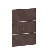 Façade décorative pour comptoir coloris béton foncé 55 x 83 cm