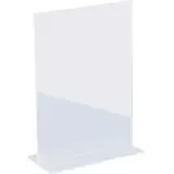 Porte-visuel droit recto/verso - Porte-visuels de comptoir