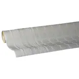 Nappe damassée déperlante - Nappe jetable - Nappe papier - Ivoire - Rouleau de 1,18 x 25 m
