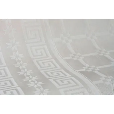Nappe damassée déperlante - Nappe jetable - Nappe papier - Ivoire - Rouleau de 1,18 x 25 m - Nappes papier, Nappes jetables-2