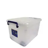 Bac de rangement plastique 25L transparent 46,5 x 33,5 x 25,5 cm - Bacs de rangement